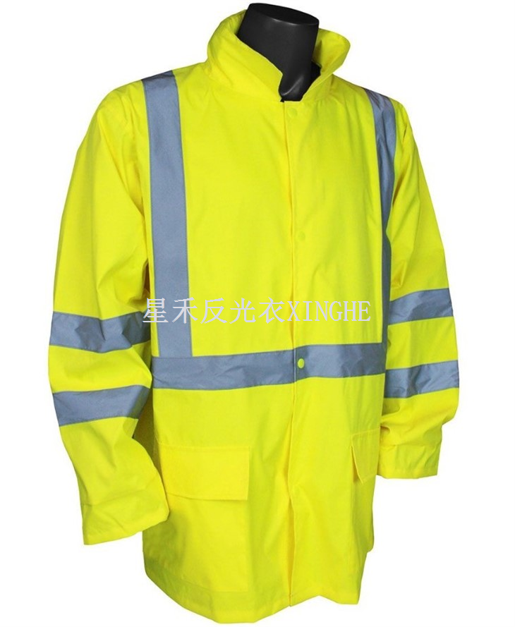 Hi Viz léttur regnjakki