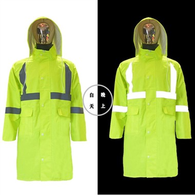 Umferðarlögregla endurskinsregnfrakki vörður þú og ég